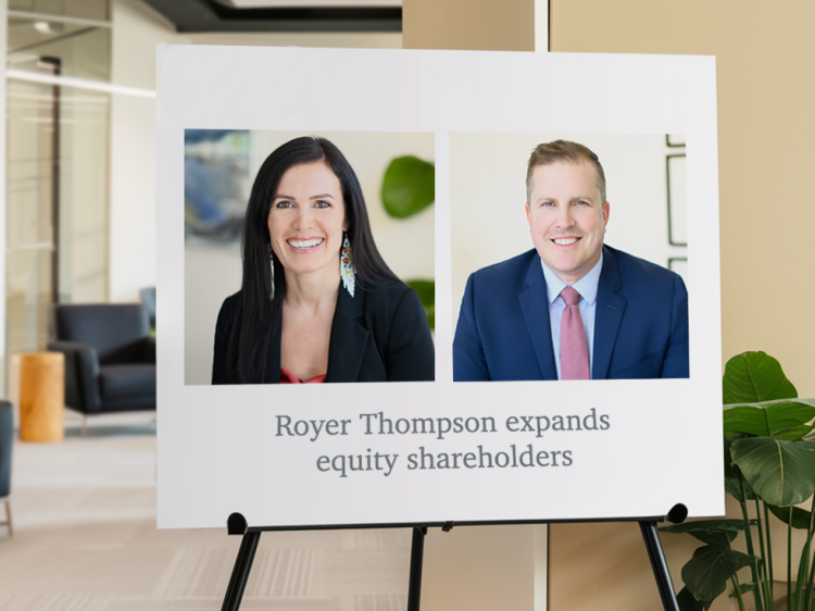 Royer Thompson expands equity shareholders